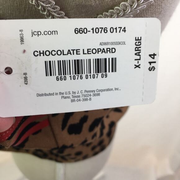 Flirtitude Active Crop Top Chocolate Leopard XL - Picture 9 of 11